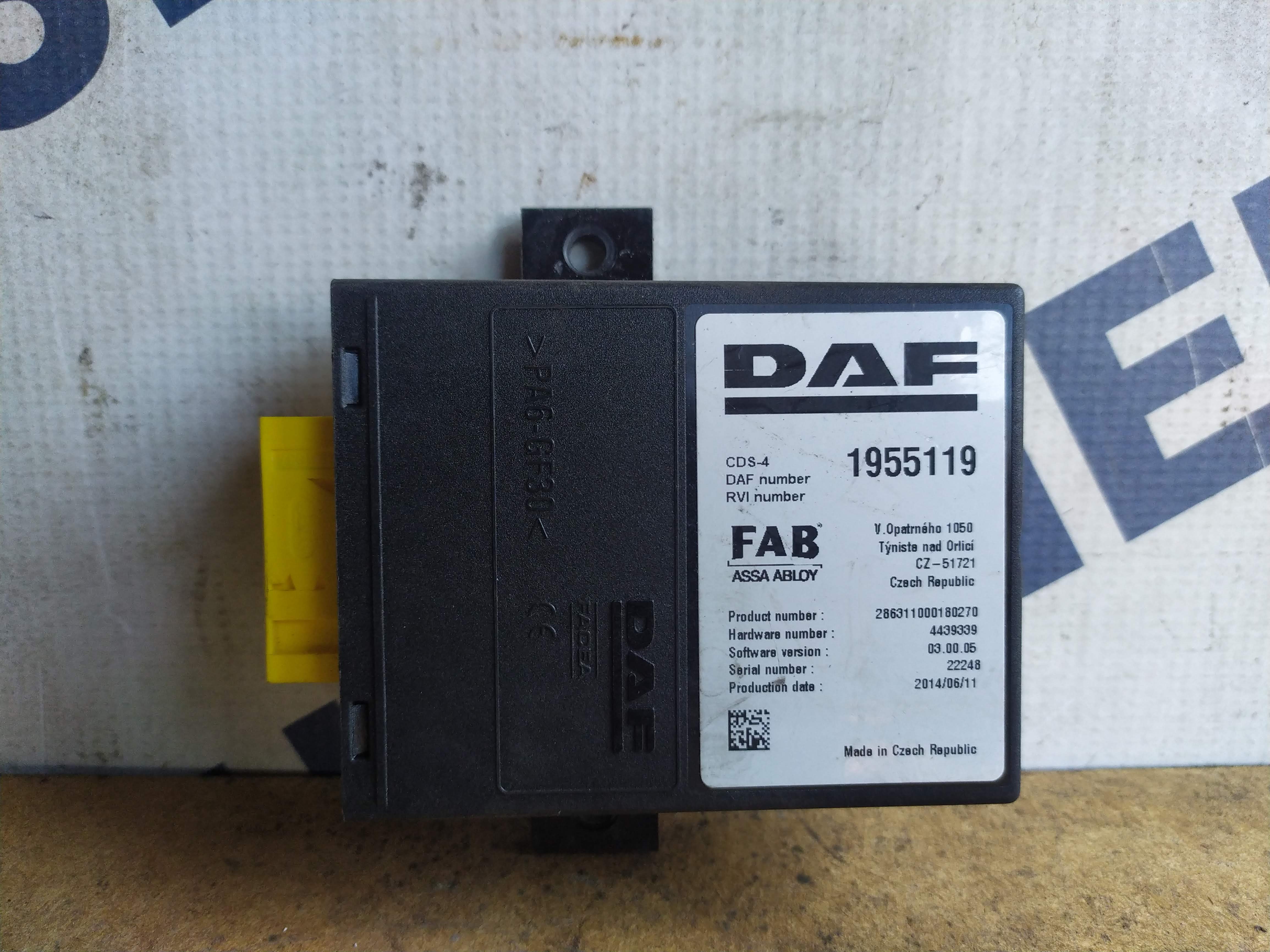 Блок управления CDS-4 FAB DAF106XF